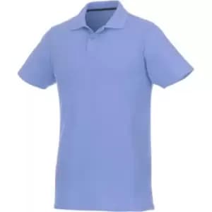 Elevate Mens Helios Short Sleeve Polo Shirt (L) (Light Blue)