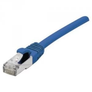 Patch Cord RJ45 CAT.6a F/UTP LSZH Snagless Blue - 0.30 M Full Copper