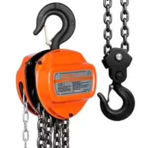VEVOR Manual Chain Hoist, 2 Ton 4400 lbs Capacity 10 FT Come Along, G80 Galvanized Carbon Steel with Double-Pawl Brake, Auto Chain Leading & 360° Rota