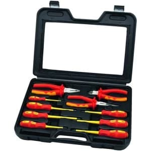 Wickes VDE Insulated 10 Piece Screwdriver and Plier Set