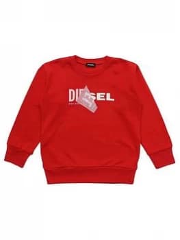 Diesel Boys Double Logo Crew Sweat