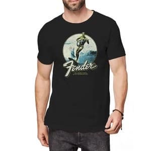 Fender - Surfer Mens Large T-Shirt - Black