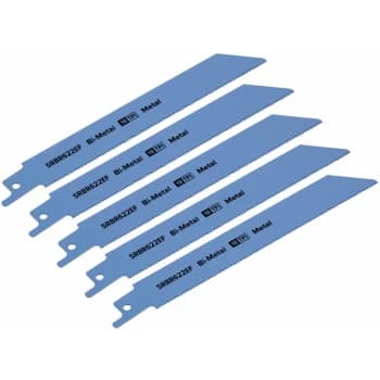 Sealey - SRBR622EF Reciprocating Saw Blade Metal 150mm 18tpi - Pack of 5