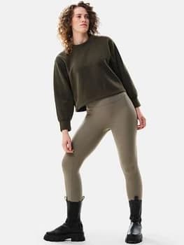 Regatta Jenkin Crop Sweat - Khaki, Size 10, Women