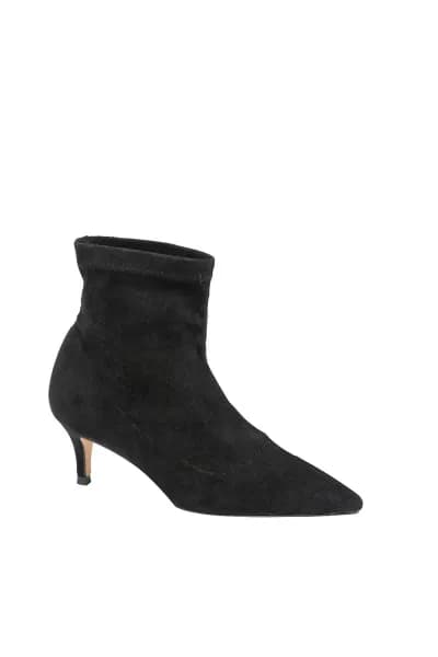 Black 'Madruga' Pointed-Toe Sock-Boots