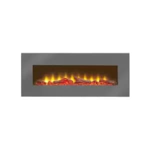 Sureflame WM-9505 Electric Wall Mounted Fire with Remote in Grey, 42 Inch