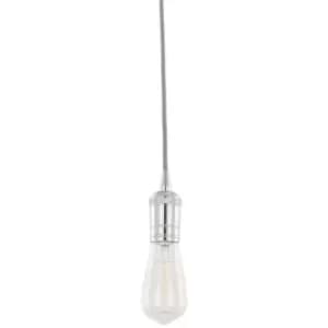 Netlighting Modern Hanging Pendant Lamp Holders Chrome 1 Light, E27 - ITLDS-M-03