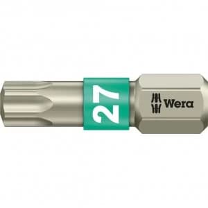 Wera Torsion Stainless Steel Torx Screwdriver Bit T27 25mm Pack of 1