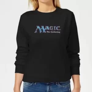 Magic The Gathering 93 Vintage Logo Womens Sweatshirt - Black - M - Black