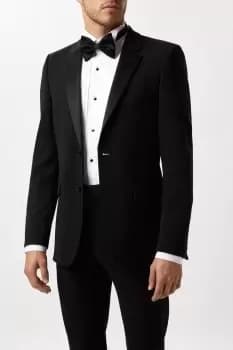 Mens Slim Fit Black Tuxedo Suit Jacket