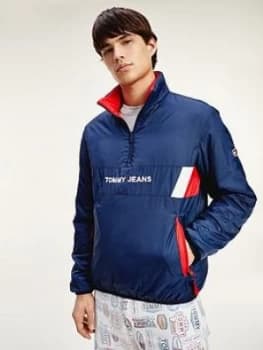 Tommy Jeans Reversible Retro Popover Jacket - Navy/Red