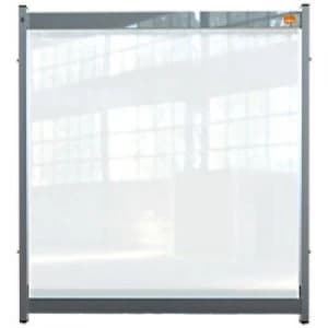 Nobo Premium Plus Modular Protection Desk Sneeze Guard PVC 500 Micron Transparent 820 x 750 x 40 mm