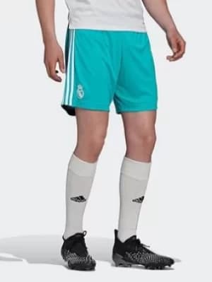 adidas Real Madrid 21/22 Third Shorts, Light Green, Size L, Men