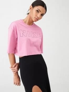 Nike NSW Air Crop Top - Flamingo , Flamingo Size M Women