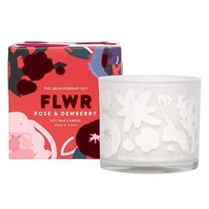 The Aromatherapy Co 100g FLWR Candle - Rose & Dewberry