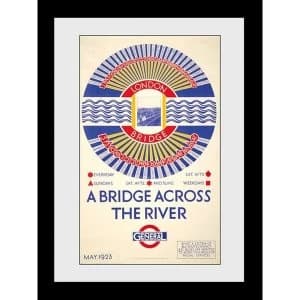 Transport For London London Bridge 60 x 80 Framed Collector Print