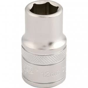 Draper 1/2" Drive Satin Finish Hexagon Socket Metric 1/2" 12mm