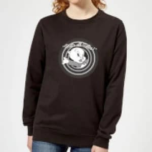 Looney Tunes That's All Folks Porky Pig Womens Sweatshirt - Black