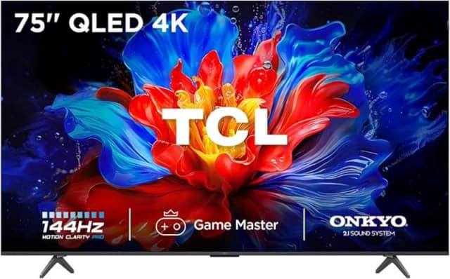 TCL 75" 75P8K-UK Smart 4K Ultra HD QLED TV