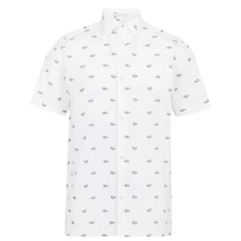 Ted Baker Deaconn Car Print Short Sleeve Shirt - Blue