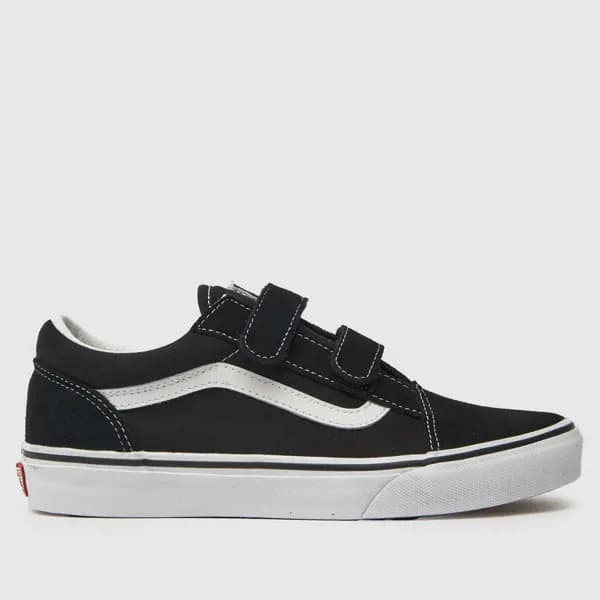 Vans Black & white old skool v Youth trainers Black/White UK 4 (EU 36½)