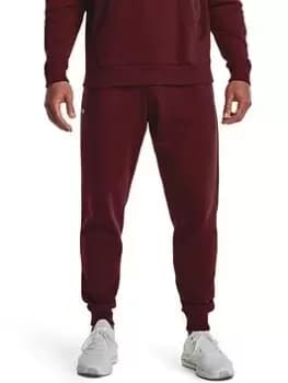 Under Armour Training Rival Fleece Joggers - Burgundy, Size S, Men