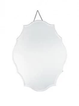 Pacific Lifestyle Clear Glass Scalloped Wall Mirror