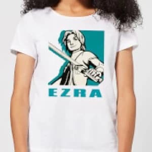 Star Wars Rebels Ezra Womens T-Shirt - White - 3XL