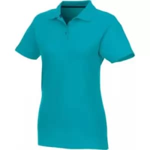 Elevate Womens/Ladies Helios Short Sleeve Polo Shirt (L) (Aqua)
