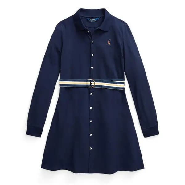 Polo Ralph Lauren Oxford Polo Dress - Blue 1 - 2 Years
