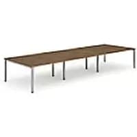 dynamic Computer Desk Evolve Plus B6P12WNTS Walnut 3600 mm x 1600 mm x 730 mm