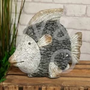 Polystone Mosaic Fish Decorative Garden Ornament