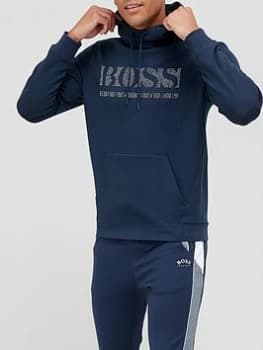 Hugo Boss Athleisure Soody 2 Pullover Hoodie Navy Size L Men