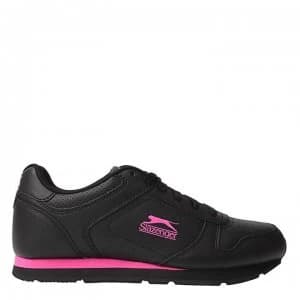 Slazenger Classic Ladies Trainers - Black/Cerise