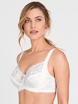 Miss Mary of Sweden Flames Underwired Bra, White, Size 36C, Women