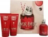 Cacharel Amor Amor Eau de Toilette 50ml & 2 x 50ml Body Lotion Gift Set