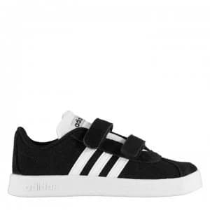 adidas VL Court Suede Trainers Infant Boys - Black/White