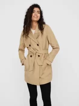 VERO MODA Double Breasted Trenchcoat Women White