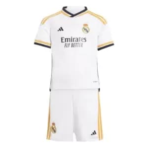 adidas Real Madrid Home Minikit 2023 2024 Infants - White