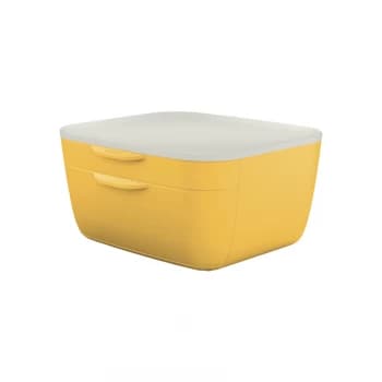 Cosy Drawer Cabinet 2 Drawers (1 Small and 1 Large) , Warm Yellow