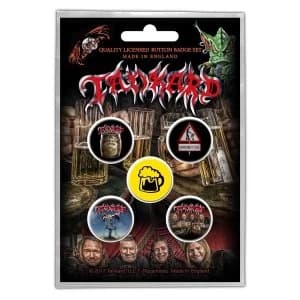 Tankard - One Foot in the Grave Button Badge Pack