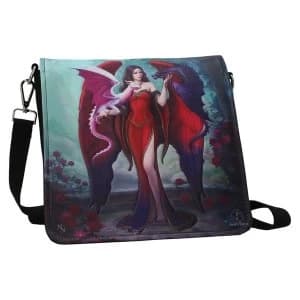 Dragon Mistress Embossed Shoulder Bag