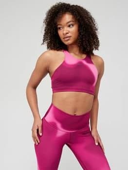Nike Medium Support Swoosh 365 All Over Print - Pink Size M Women