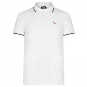 Diesel Tipped Polo Shirt - White 100