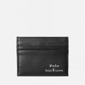 Polo Ralph Lauren Mens Smooth Leather Card Case - Black