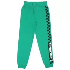 Minecraft Boys Checkerboard Creeper Jogging Bottoms (5-6 Years) (Green)