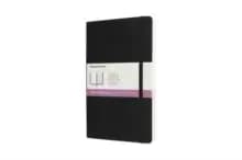 Moleskine Large Double Layout Plain and Ruled Softcover Notebook : Black
