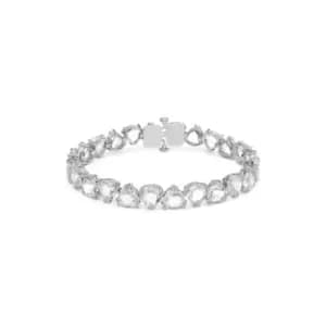 Millenia Trilliant Cut White Rhodium Plated Bracelet 5622451