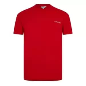 Calvin Klein Core Logo T Shirt Mens - Red