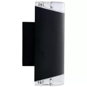 Netlighting Ribe Up, Down Wall Lamp Matt Black IP44